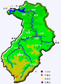 石門水庫支流圖